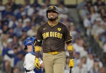 Luis Arraez fue puesto en protocolo de conmoción cerebräl por los Padres de San Diego luego de su choque del fin de semana