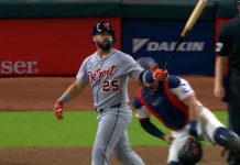 Gleyber Torres conectó su tercer cuadrangular de la temporada y se afirma como líder de los Tigres de Detroit