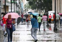Inameh prevé lluvias y cielo nublado en gran parte del país este 25-Abr