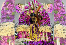 Más de 5000 orquídeas adornan al Nazareno de San Pablo en la Basílica Santa Teresa