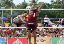Selección de voleibol de playa venezolana se foguea en Santa Marta
