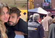 Abucheös a Gerard Piqué y Clara Chía obligan a intervención policial