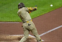 ¿Cuánto batea el Venezolano Luis Arráez desde que conectó su primer hit en la temporada?