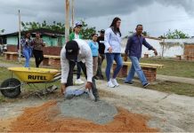 Alcaldesa Ana Fuentes supervisa los trabajos de rehabilitación de la Cancha Deportiva de Bello Campo junto al poder popular de Maturín (+ Fotos)
