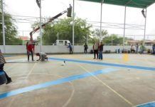 A toda marcha avanza rehabilitación de las canchas La Llovizna y Bello Campo de Maturín de la mano de la alcaldesa Ana Fuentes (+ Fotos)