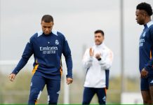Mbappé y Vinícius ya entrenan con el grupo de cara al partido ante el Celta de Vigo de este domingo