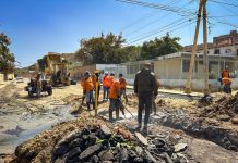 Construyen 212 metros de colector de aguas servidas en la comunidad de Tres Picos, Cumaná