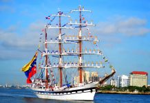 Buque escuela Simón Bolívar rumbo a puertos Méxicanos