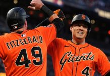 Wilmer Flores tuvo jornada histórica de tres cuadrangulares con San Francisco ante los Atléticos