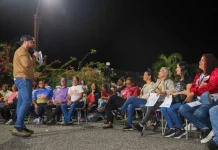 Recorriendo las comunidades: candidato a la reelección Ernesto Luna garantiza agua y viviendas dignas en La Llovizna y Guanaguanay