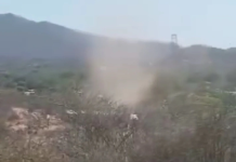 Registran en redes sociales torbellinö en el municipio Gómez de Nueva Esparta