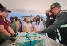 Superintendencia Nacional Antidrögas incinera más de 1.5 toneladas de estupefacientes en La Guaira