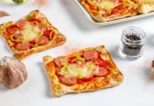 ¡Una cena diferente! Aprende cómo elaborar una irresistible pizza sobre tostadas de pan