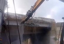 Ministro Araguayán informó que iniciaron la demolición del Puente La Trinidad para reconstruirlo en 60 días (+ Video)