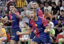 El Barça de fútbol sala resiste y fuerza el tercer partido ante Palma con una victoria de alto voltaje