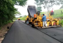 Inspeccionan trabajos en el tramo vial Tumeremo-Los Kilómetros