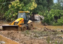 Gobierno acelera la demõlición del puente La Trinidad en Portuguesa que habría colapsädõ tras las lluvias (+ Fotos)