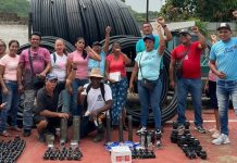 Comuna Valles del Neverí en Barcelona avanza en la ampliación de la red hídrica con Consultas Populares