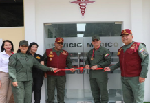 Inauguran servicio médico en Comando de la Guardia del Pueblo en Maripérez