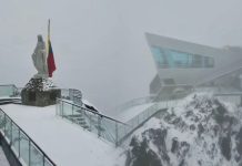 Mukumbarí se vistió de blanco en el Día del Padre: ¡Nevada espectacular en Mérida!