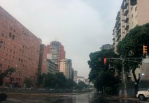 El pronóstico del Inameh para este miércoles es de cielo nublado y precipitaciones