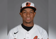 Fallëció el prospecto venezolano de Orioles de Baltimore Luis Guevara, en accidentë de moto acuática