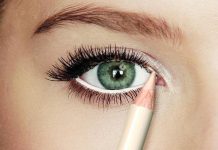 Utilizar lápiz de ojos blanco en la línea de agua abre la mirada y hace el ojo más grande (+ Detalles)