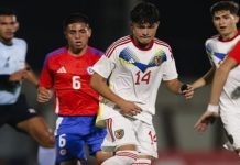 Con goles de Diego Claut y John Mancilla: Selección Vinotinto Sub-17 venció a Chile en Margarita