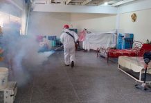 Estado Mayor de lluvias de Amazonas realizó jornada de fumigación a refugios temporales