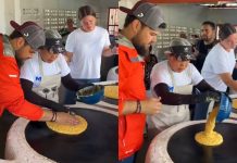 ¡Así fueron vistos! Gobernador Luna y Alcaldesa Fuentes muestran sus habilidades culinarias haciendo cachapas (+ Video)
