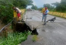 Gobierno atiende fälla de borde en la Troncal 4, tramo Turén–Píritu, tras afëctäciønęs por lluvias en Portuguesa (+ Fotos)