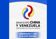 ¡Gran cita binacional! Expo China- Venezuela conmemorará 51 años de amistad entre ambas naciones este próximo 05 y 06-jul
