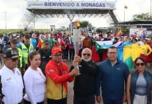 ¡Con la participación de atletas, entrenadores y estudiantes! Monagas recibió el Fuegö Patrio de los XIX Juegos Deportivos Nacionales