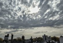 Pronóstico del Inameh para este lunes es de cielo nublado acompañado de precipitaciones en gran parte del país