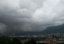 Inameh prevé jueves nublado acompañado de precipitaciones en gran parte del país (+ Detalles)