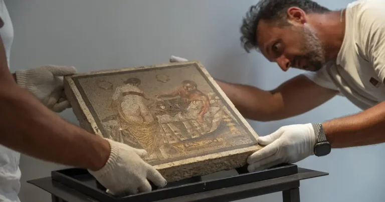 Pompeya recupera un mosaico romano localizado en Alemania y röbâdo durante la Segunda Güerra Mundial (+ Detalles)