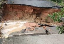 Fuertes lluvias causan el derrumbe del puente que conecta a los estados Lara y Yaracuy (+ Detalles)