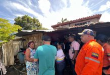 Autoridades atienden 16 viviendas que resultaron afectadas en Santa Fe tras fuertes precipitaciones