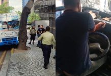 Camioneta de pasajeros chocó contra un árbol en Chacao, varias personas resultaron heridäs incluyendo el chofer