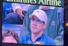 Tal como sucedió en un concierto de Coldplay: Guaidó fue pillado en un juego del US Open (+ Fotos)