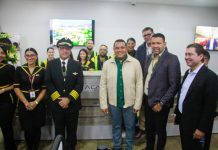 Nueva historia para Falcón: Víctor Clark encabezó vuelo inaugural desde el Aeropuerto José Leonardo Chirino de Coro hacia Maiquetía por aerolínea Rutaca (+ Fotos)