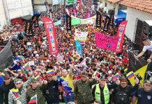 Más de 40 mil portugueseños recorriendo las calles de Guanare levantando la voz contra la injerencïa norteamericana (+ Fotos)