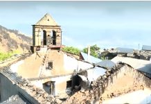 Los incêndios forestales arräsan una iglesia en San Vicente España, tras días de fuëgo descontrolado (+ Detalles)
