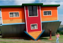 Mundo insólito: casas de cabeza, donde los muebles y objetos cuelgan del techo (+ Fotos)