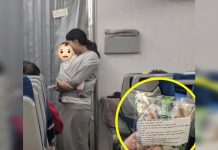 «Perdón si lloro»: madre reparte tapones para oídos a pasajeros de un vuelo internacional y conmueve a todos (+ Fotos)