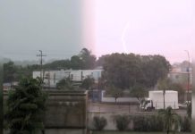Fuerte tormenta eléctrica se registró en Anzoátegui la tarde de este viernes tras intensas lluvias y ráfagas de viento desde el mediodía (+ Video)