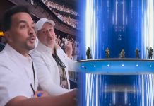 Luis Fonsi y el exintegrante de NSYNC, Joey Fatone disfrutaron del concierto de los Backstreet Boys en Las Vegas