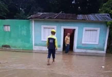 Lluvias dejaron 11 viviendas afectadas en Yaguaraparo, estado Sucre: autoridades iniciaron despliegue de atención especial