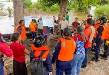 Plan de emergenciä activado: autoridades trasladan familias por el aumento del río Orinoco en Sotillo
