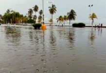 Tormentä eléctrica e intensas lluvias colapsan el Paseo de la Cruz y el Mar en Puerto La Cruz este 22-agos (+ Video)